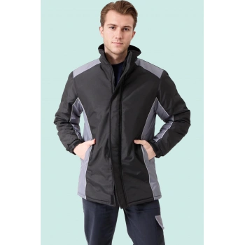 Kışlık Su Geçirmez İşçi Parkası Urtica Parka Rüzgar Sıcak Tutucu Astar Günlük İş Kullanımına