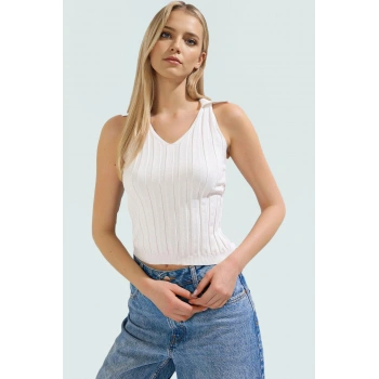 Kolsuz Bluz Rahat Triko Polo Yaka Crop Kesim Yazlık Premium Kalite Profesyonel Görünüm