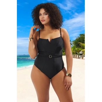 Konforlu Modern Büyük Beden Mayo Plus Size Klora Dayanıklı Hızlı Kuruyan