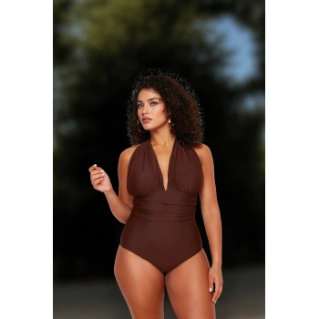 Konforlu Modern Çapraz Büyük Beden Mayo Her Bedende Şıklık Plus Size Plaj Ve Havuz İçin