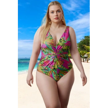 Konforlu Modern Desenli Büyük Beden Mayo Yüksek Konfor Her Bedende Şıklık