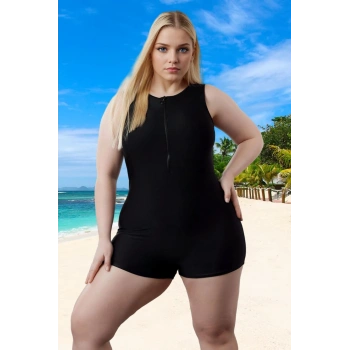 Konforlu Modern Halter Büyük Beden Mayo Özel Tasarım Klora Dayanıklı XXL Geniş