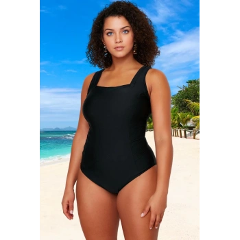 Konforlu Plus Size Mayo Tasarım Büyük Beden Plaj Kıyafeti Klora Dayanıklı