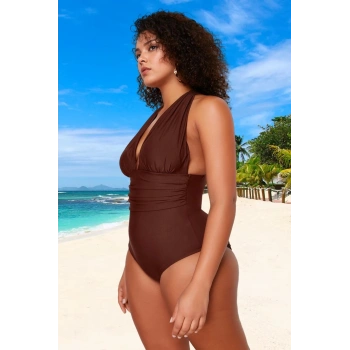 Konforlu Plus Size Mayo Tasarım Büyük Beden Su Sporları İçin Yüksek Konfor Şık Detaylı