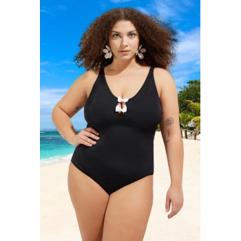 Konforlu Plus Size Mayo Tasarım Büyük Beden Yüksek Konfor Su Sporları İçin Tam Destek