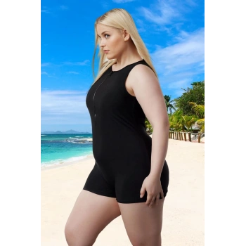 Konforlu Plus Size Mayo Tasarım Büyük Beden Yüksek Konfor Esnek Kumaş