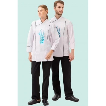 Libani Profesyonel Aşçı Ceketi Nefes Alan Dayanıklı Tasarım Şef Alabilir Mutfak Kullanımı İçin