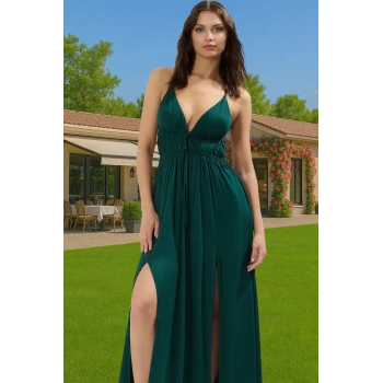 Maxi Dokuma Cut Out Tek Omuz Plaj Elbisesi Viskoz Yazlık Konforlu Kesim Kaliteli İşçilik