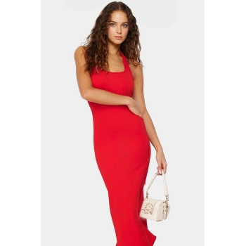 Maxi Örme Elbise Bodycon Kalıp 94 Polyester 6 Elastan Günlük Şık Rahat Kullanım Konforlu Kesim