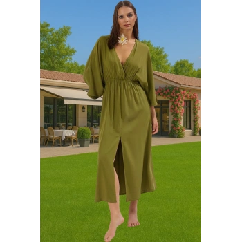 Maxi Zebra Desenli Tek Kol Viskoz Plaj Elbisesi Yazlık Rahat Ve Şık Premium Kalite Kaliteli İşçilik