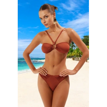 Modern Çapraz Bikini Takımı Plaj Ve Havuz İçin Klora Dayanıklı Hızlı Kuruyan Özel Tasarım