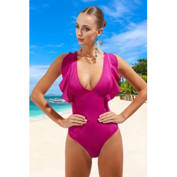 Modern Derin V Yaka Mayo Banyo Kıyafeti Havuz Mayosu Ergonomik Kesim