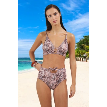 Modern Desenli Bikini Takımı Esnek Kumaş Premium Kalite Şık Detaylı Ergonomik Kesim