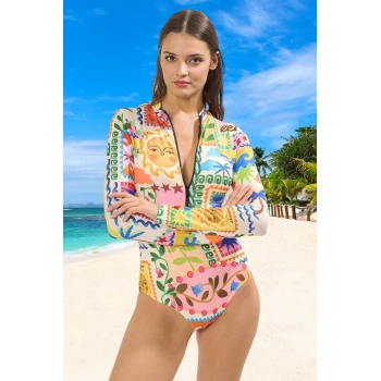 Modern Desenli Mayo Hızlı Kuruyan Premium Kalite Yüzme Kıyafeti Havuz Mayosu Yaz Koleksiyonu