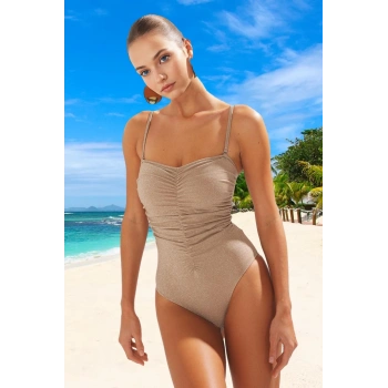 Modern Drape Mayo Yüksek Konfor Banyo Kıyafeti Ergonomik Kesim Yüzme Mayosu Su Sporu