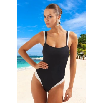 Modern Mayo Şık Detaylı Plaj Ve Havuz İçin Su Sporu Kıyafeti Sporları Yüzme