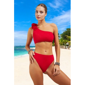 Modern Tek Omuz Bikini Takımı Plaj Ve Havuz İçin Ergonomik Kesim Hızlı Kuruyan