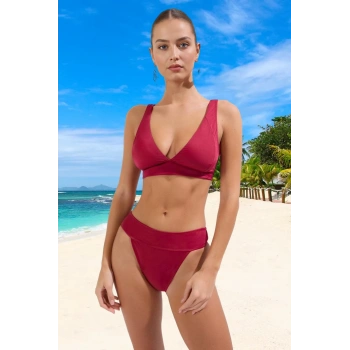 Modern Üçgen Bikini Takımı Ergonomik Kesim Hızlı Kuruyan Su Sporları İçin Özel Tasarım
