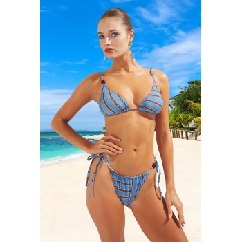 Modern Üçgen Bikini Takımı Ergonomik Kesim Şık Detaylı Yüksek Konfor Esnek Kumaş
