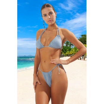 Modern Üçgen Bikini Takımı Özel Tasarım Ergonomik Kesim Plaj Ve Havuz İçin Premium Kalite