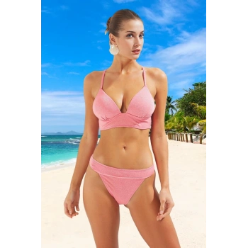 Modern Üçgen Bikini Takımı Su Sporları İçin Ergonomik Kesim Yaz Koleksiyonu Hızlı Kuruyan