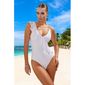 Modern Volanlı Mayo Esnek Kumaş Yüzme Mayosu Deniz Kıyafeti Plaj Ve Havuz İçin