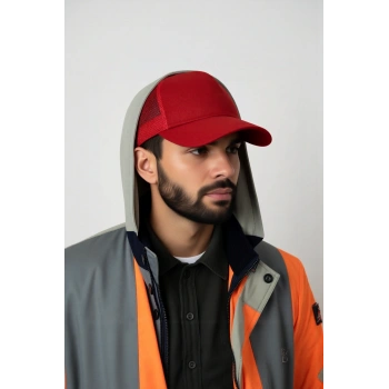 Nefes Alabilen Fileli Şapka Yazlık İş Şapkası Günlük Gabardin