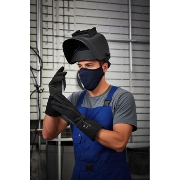 Nefes Alan Cizgili Yuz Maskesi Is Guvenligi Safe Work Ergonomik Yüz Yıkanabilir Alabilir Konforlu