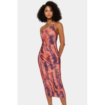 Nefes Alan Örme Midi Elbise Kolsuz Bodycon Kalıp Polyester Elastan Günlük Şıklık Özenle Seçilmiş