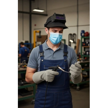 Nefes Alan Pamuklu Yüz Maskesi İş Güvenliği Safework