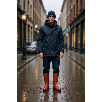 Palalı PVC İş Çizmesi 103 Su Geçirmez ve Kaymaz Tabanlı Konçlu