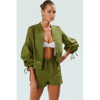 Pamuk Bluz Şort Takım Oversize Reglan Kol Yazlık Plaj Dayanıklı Malzeme Özel Tasarım