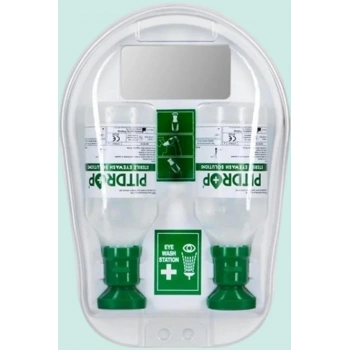 Pit Drop Göz Yıkama İstasyonu ISG Uygun Duvara Monte 1706 Solüsyonu Takımı İkili Set