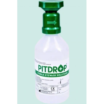 PitDrop 500ml Steril Göz Yıkama Solüsyonu İş Güvenliği için Hızlı Temizliği Pit Drop