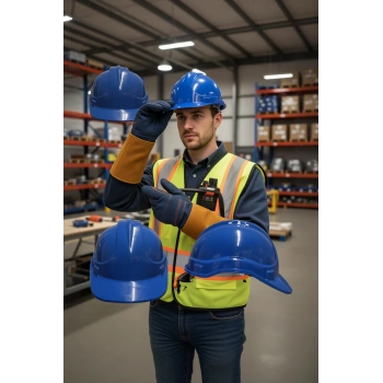 Plastik Baret Ayarlanabilir ve Darbeye Dayanıklı ISG Başlığı Kb660 Karam Vidalı