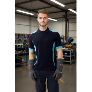 Polo Yaka Tişört İş Güvenliği Nefes Alabilir Flora shirt Şık Rahat Günlük Kullanımı İçin