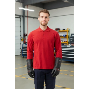 Polo Yaka Uzun Kollu Tshirt 100 Pamuk Padus shirt Şık Konforlu İş