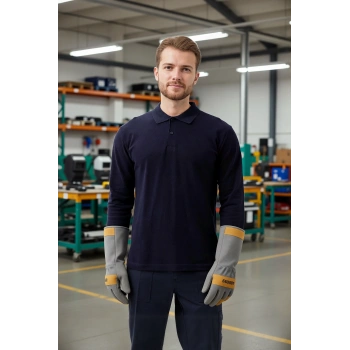 Polo Yaka Uzun Kollu Tshirt 100 Pamuk Padus shirt Şık Konforlu İş