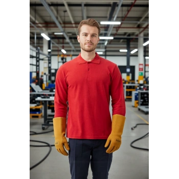 Polo Yaka Uzun Kollu Tshirt 100 Pamuk Padus shirt Şık Konforlu İş