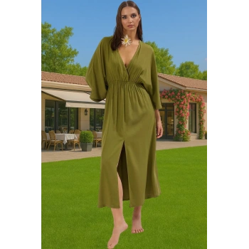 Rahat Viskoz Maxi Elbise Tek Kol Zebra Desenli Yazlık Profesyonel Görünüm Günlük Kullanım İçin