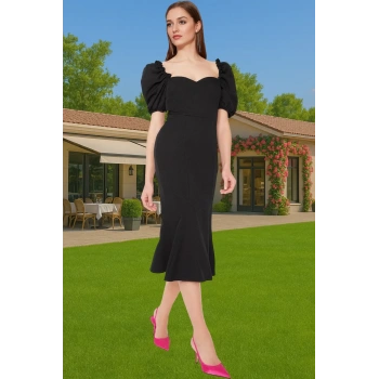 Rahat Yazlık Midi Boy Bodycon Abiye Elbise Uzun Ömürlü Günlük Kullanım İçin Rahat Ve Şık