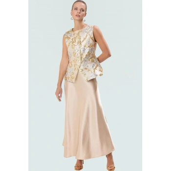 Regular Boy Alt Üst Takım Polyester Jakarlı Etnik Desen Fitted Şık Görünüm