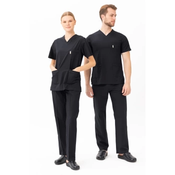 Santolina V Yaka Üniforma - Doktor, Hemşire, Sağlık Çalışanları İçin Rahat Ve Dayanıklı Scrubs