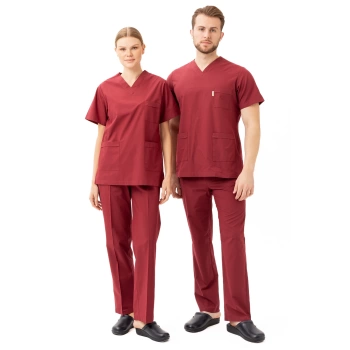 Santolina V Yaka Üniforma - Doktor, Hemşire, Sağlık Çalışanları İçin Rahat Ve Dayanıklı Scrubs