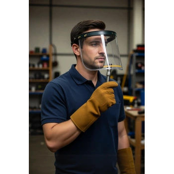 Saydam Kafa Koruyucu Siperlik Barete Takılır İş Güvenliği 1255 20cm 40cm Essafe Takılan