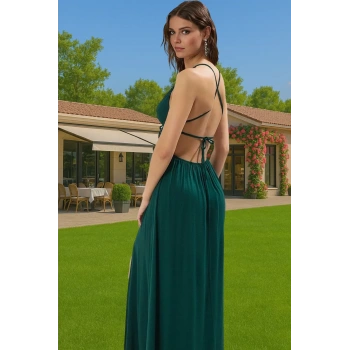 Şık Maxi Viskoz Elbise Tek Omuz Kesimli Plaj Modası Özel Tasarım Rahat Ve Şık Rahat Ve Şık