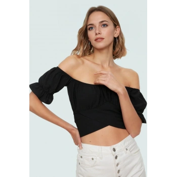 Şık Poplin Bluz Omzu Yazlık Casual Tasarım Kaliteli İşçilik Özel Premium Kalite