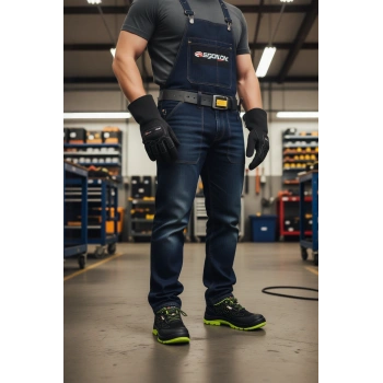 Sixton Is Guvenligi Ayakkabisi Neon 10327 Capua Src Kompozit Burunlu Deri Yüksek Bilek