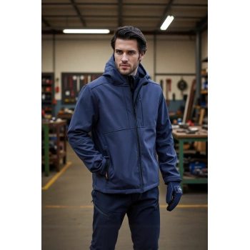 Softshell Erkek Mont Su Geçirmez Kapüşonlu Outdoor 350 Flam2 Fiyort Rüzgar Günlük