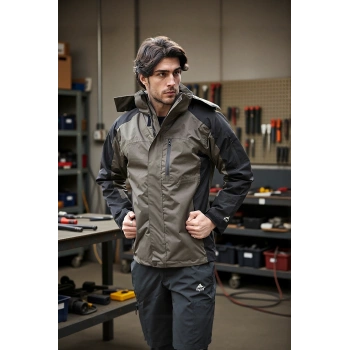 Su Geçirmez Erkek Kışlık Mont Rüzgarlık Yağmurluk 162 Fiyort Sogne Arada Çıkarılabilir